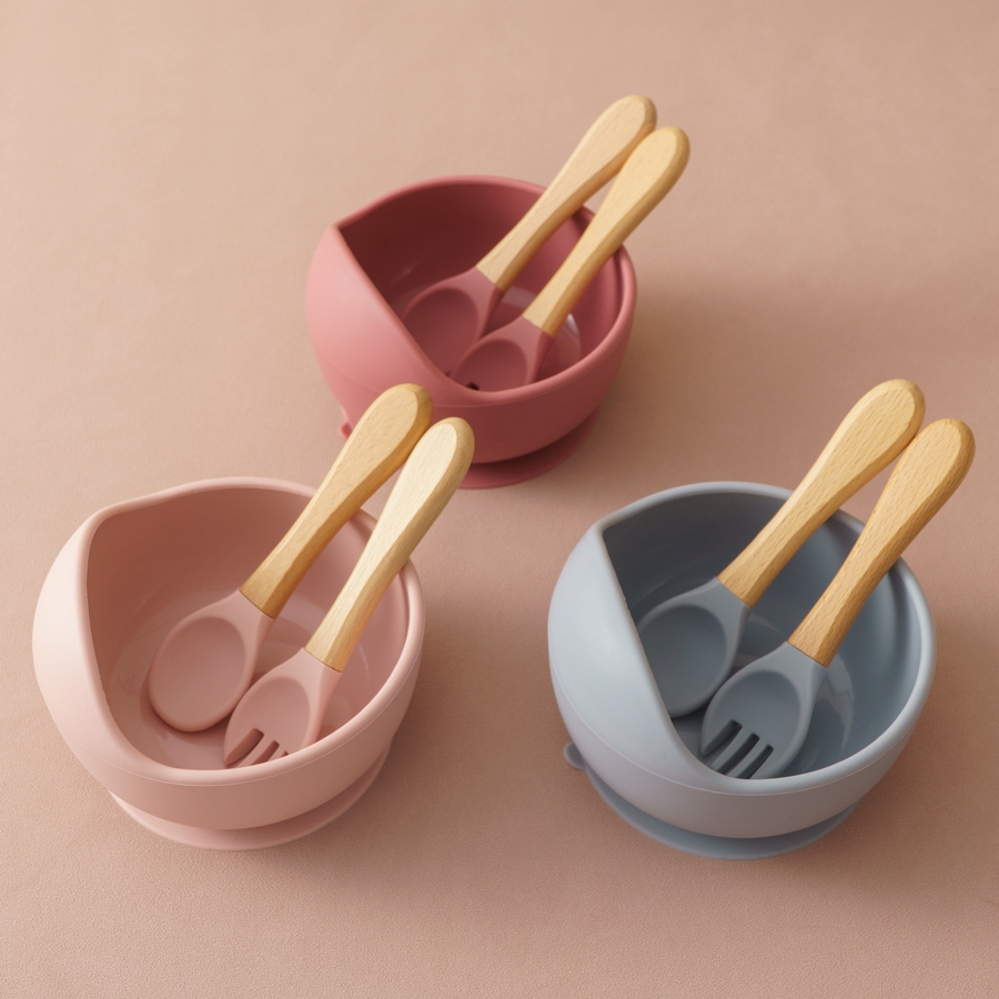 Baby Food Dinner - Ensemble de vaisselle en silicone pour