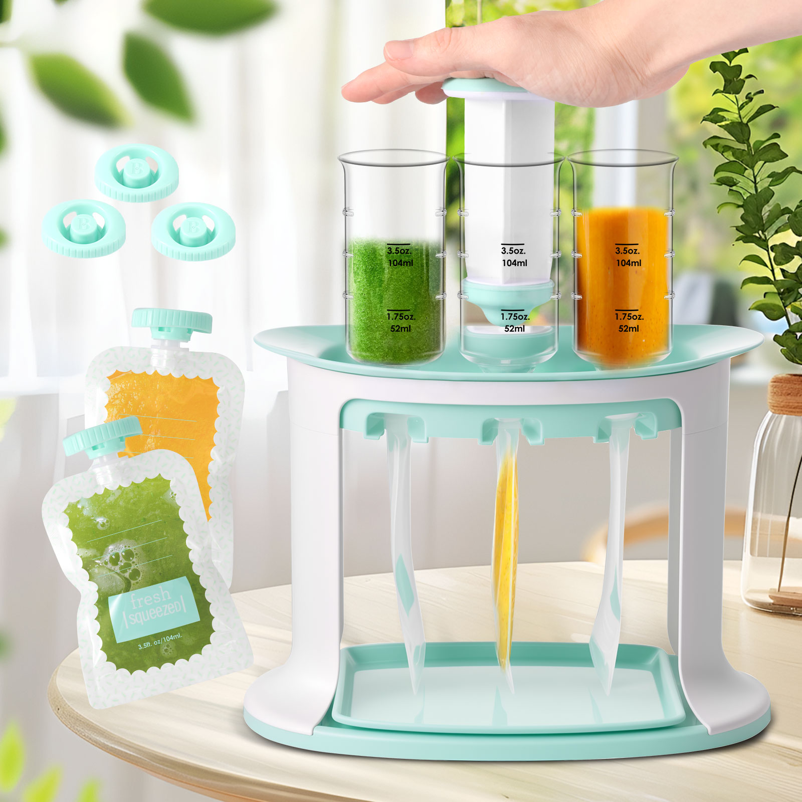 Baby Food Pouches 1 Year Old - Station de remplissage de pochettes pour