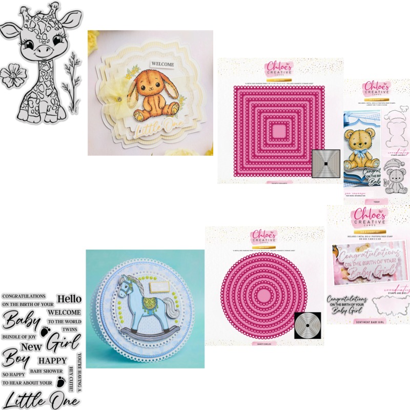 Baby Food Diary - Matrices de découpe et tampons Cheval