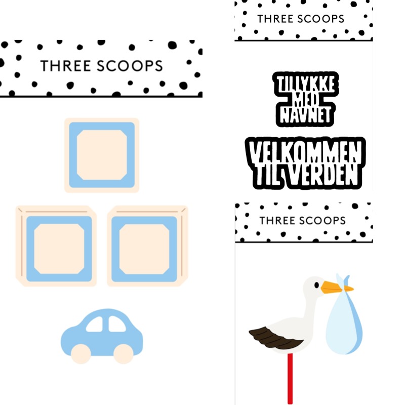 Baby Food Diary - Matrices de découpe circulaires Stork Baby