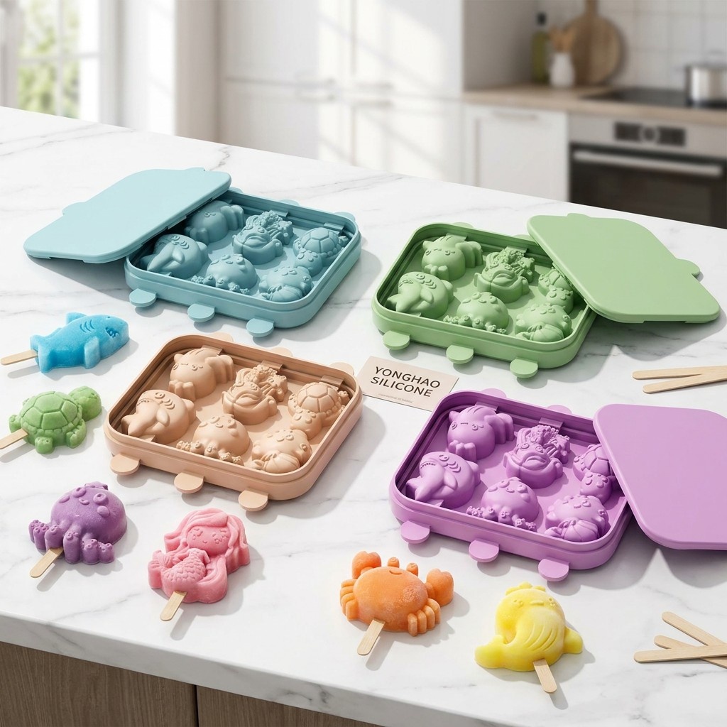 Baby Food Jelly - Moule en silicone 6 cavités sirène