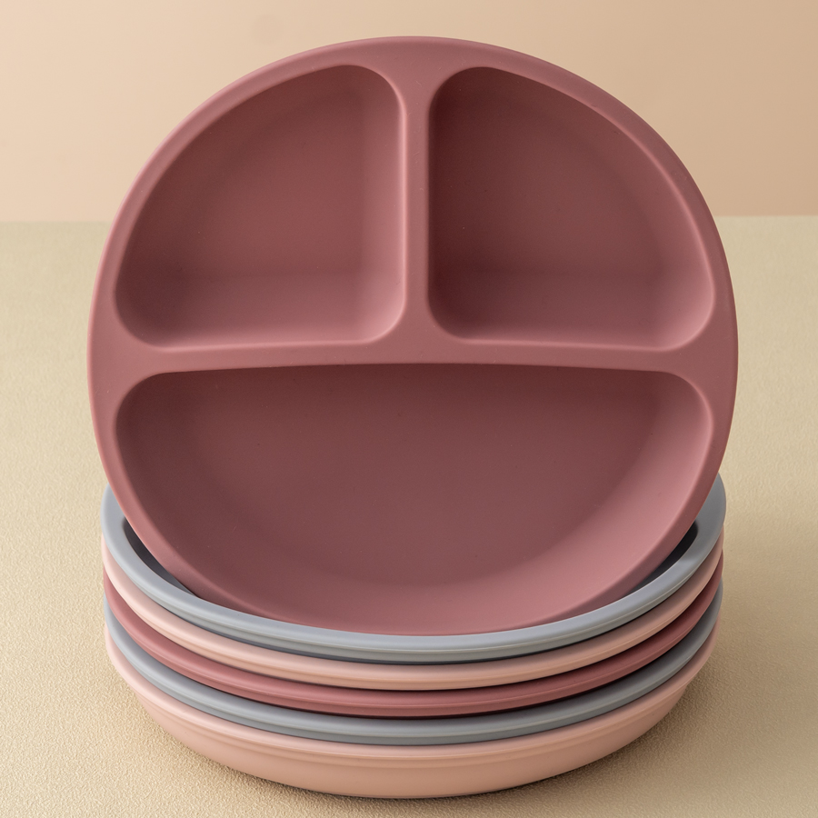 Baby Food Dinner - Assiette à manger en Silicone pour