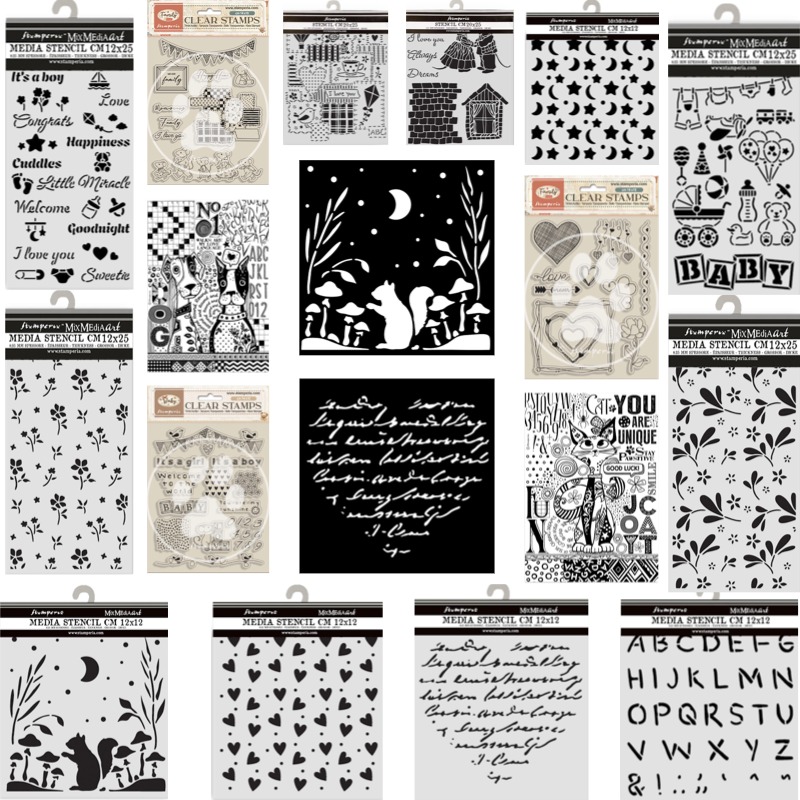 Baby Food Diary - Matrices de découpe Patchwork Cœur Famille