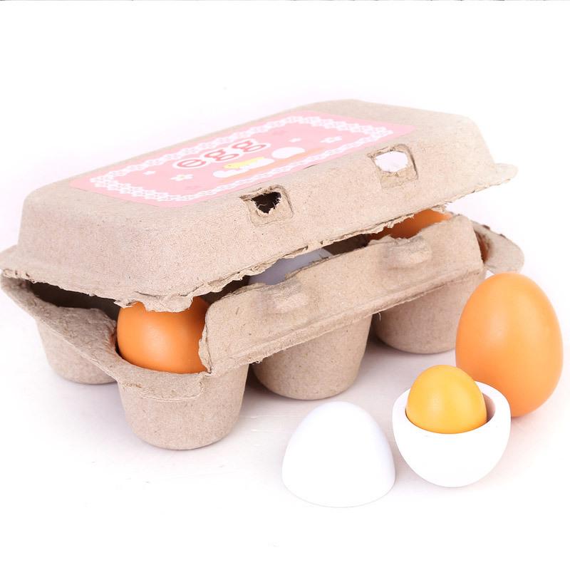 6 pièces cuisine en bois oeufs - Baby Food Egg avis et prix