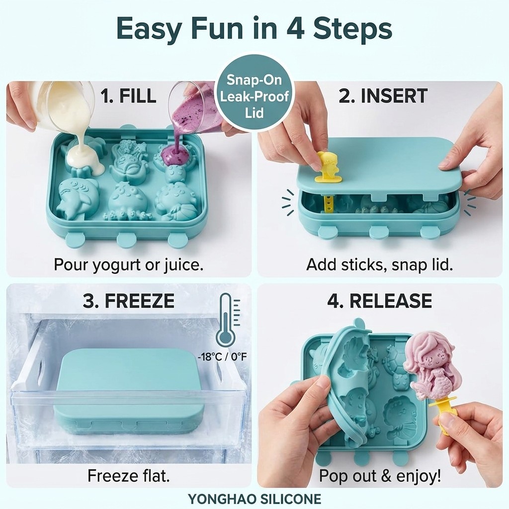 Moule en silicone 6 cavités si - Baby Food Jelly avis et prix